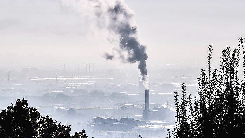 Rauch steigt aus einer Fabrik im Südosten Frankreichs. Klimaschutzmaßnahmen können schon in den kommenden Jahren einen Nutzen für die Volkswirtschaft haben - durch eine Verringerung der Luftverschmutzung. Foto: Philippe Desmazes/AFP/dpa