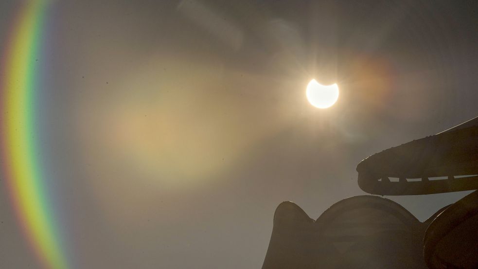 Eine partielle Sonnenfinsternis Foto: imago images/Imaginechina-Tuchong
