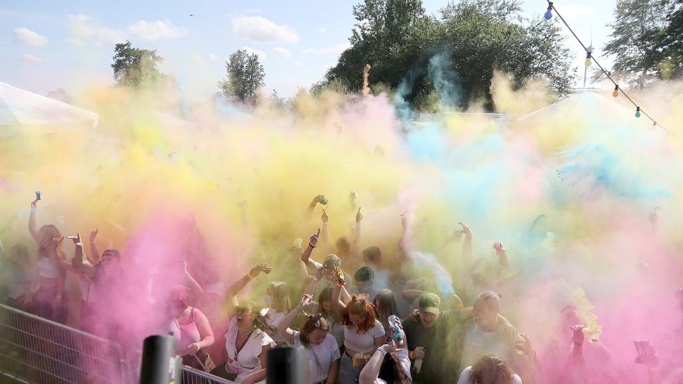 Beim Holi-Festival in Georgsheil wird es auch in diesem Jahr Farben regnen. Foto: Veranstalter