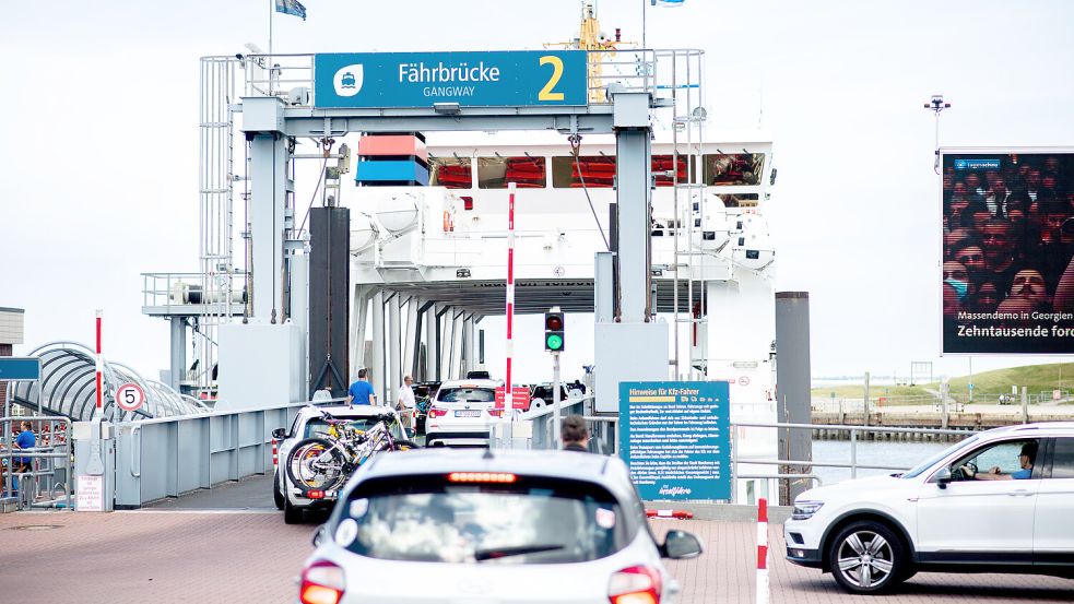 Die Fährverbindungen von und nach Norderney sind in den kommenden Tagen eingeschränkt. Foto: DPA