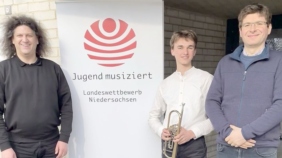 Freuen sich über den Erfolg (von links): Matthias Visarius, Silas Vincent Gora und Martin Dammert. Foto: privat