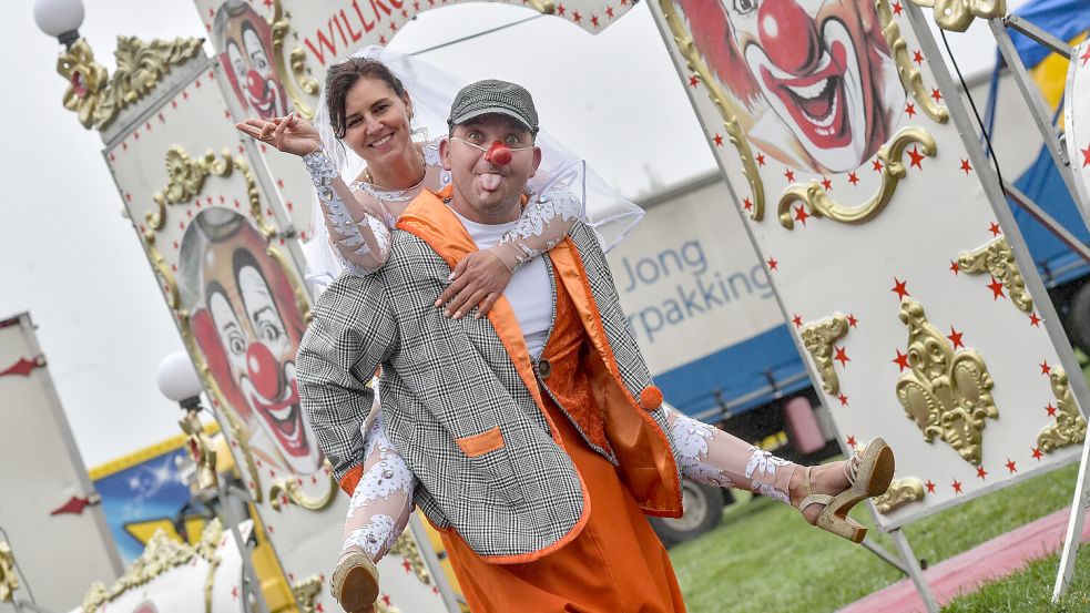 Simon und Daniela Trumpf kommen beide aus Zirkusfamilien. Foto: Ortgies