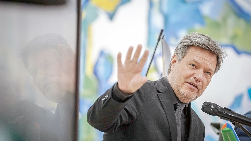 Vizekanzler Robert Habeck besucht zurzeit die Ukraine. Foto: Kay Nietfeld/dpa