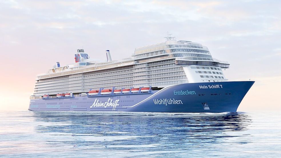 Die „Mein Schiff 7“ ist das vorerst letzte Kreuzfahrtschiff von Meyer Turku für TUI Cruises. Grafik: TUI Cruises