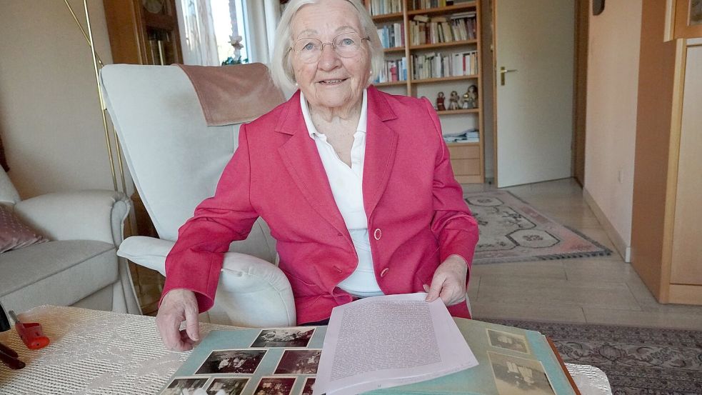 Bemerkenswert präzise und detailreich sind die Erinnerungen von Rilies Kemkes (88) aus Sögel an die letzten Tage des Zweiten Weltkrieges vor 80 Jahren in Papenburg. Foto: Gerd Schade