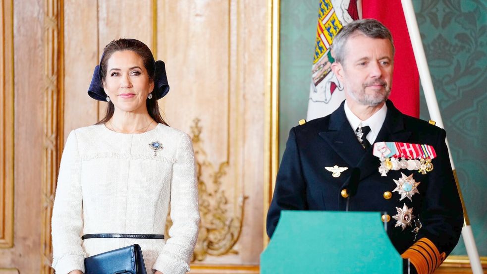 Dänemarks König Frederik X. und Königin Mary beim Besuch in Schweden. Foto: Ida Marie Odgaard/Ritzau Scanpix Foto/AP/dpa