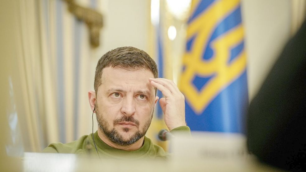 Zwei Mitglieder des Personenschutzes um Wolodymyr Selenskyj, sollen Teil eines geplanten Attentates auf den ukrainischen Präsidenten gewesen sein. Foto: Kay Nietfeld/dpa