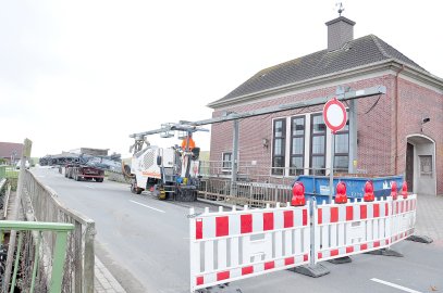Bauarbeiten an der Brücke bei Nüttermoor - Bild 3