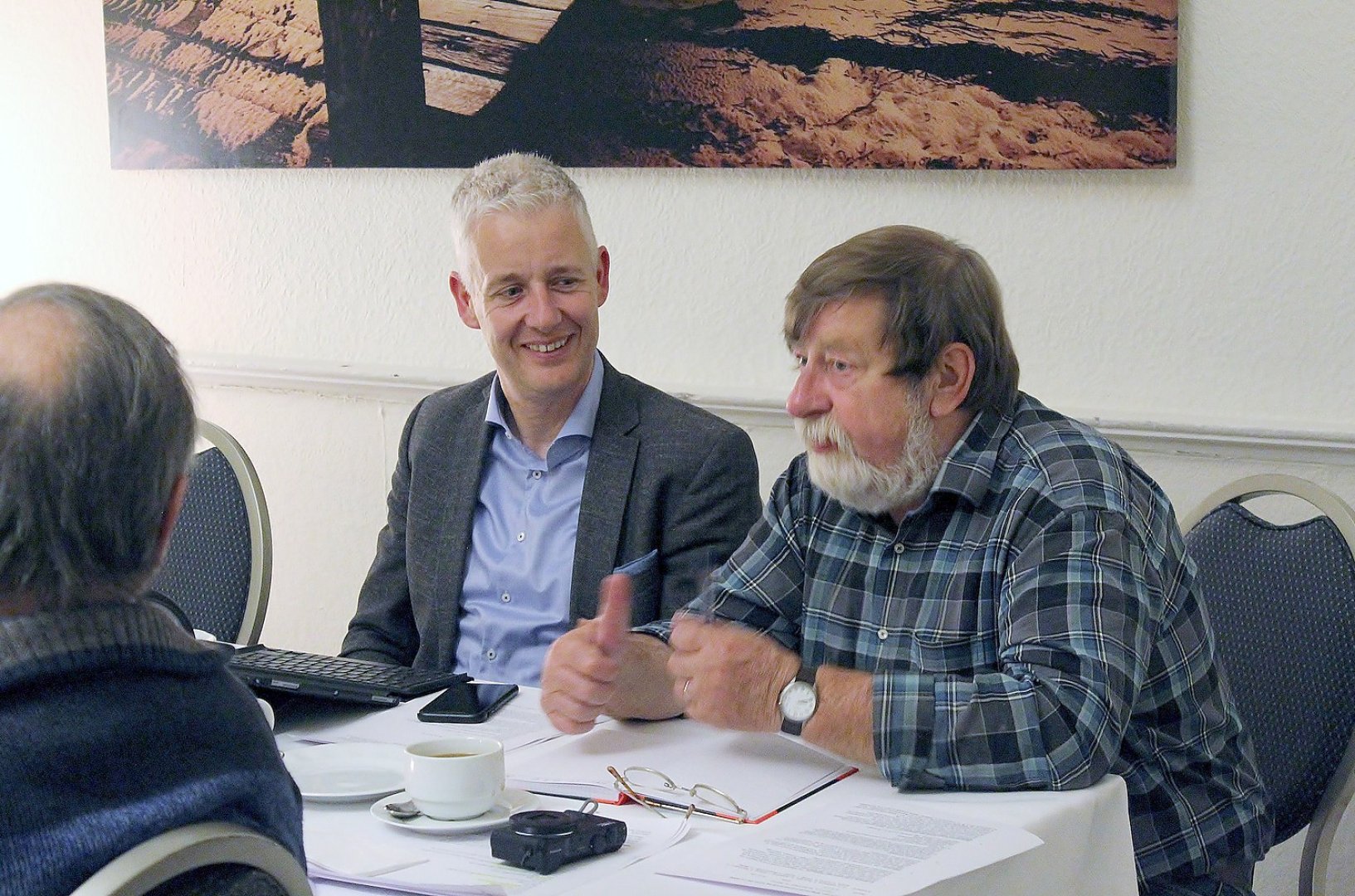 Landrat Matthias Groote besuchte Gewerkschaft in Weener - Bild 1