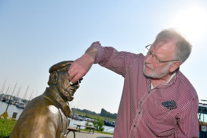 Netzflicker-Skulptur wird in Greetsiel aufgestellt - Bild 4