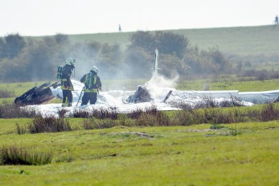 Flugzeug auf Borkum abgestürzt - Bild 3