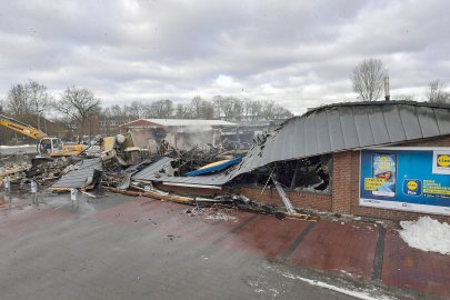 Brand in Lidl-Markt in Aurich - Bild 2
