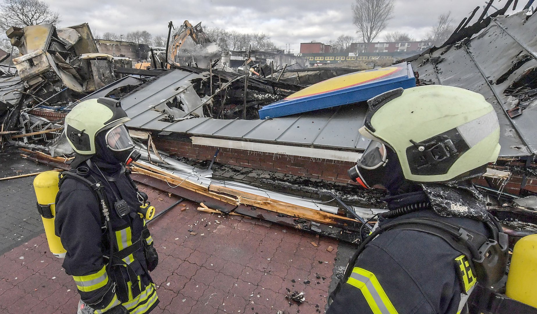 Brand in Lidl-Markt in Aurich - Bild 3