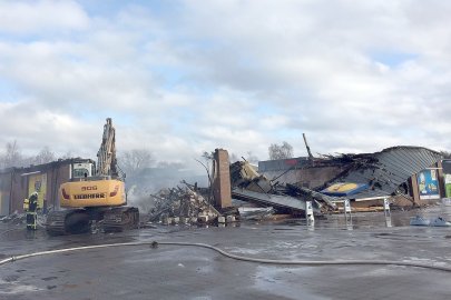 Brand in Lidl-Markt in Aurich - Bild 4