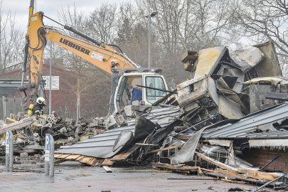 Brand in Lidl-Markt in Aurich - Bild 5