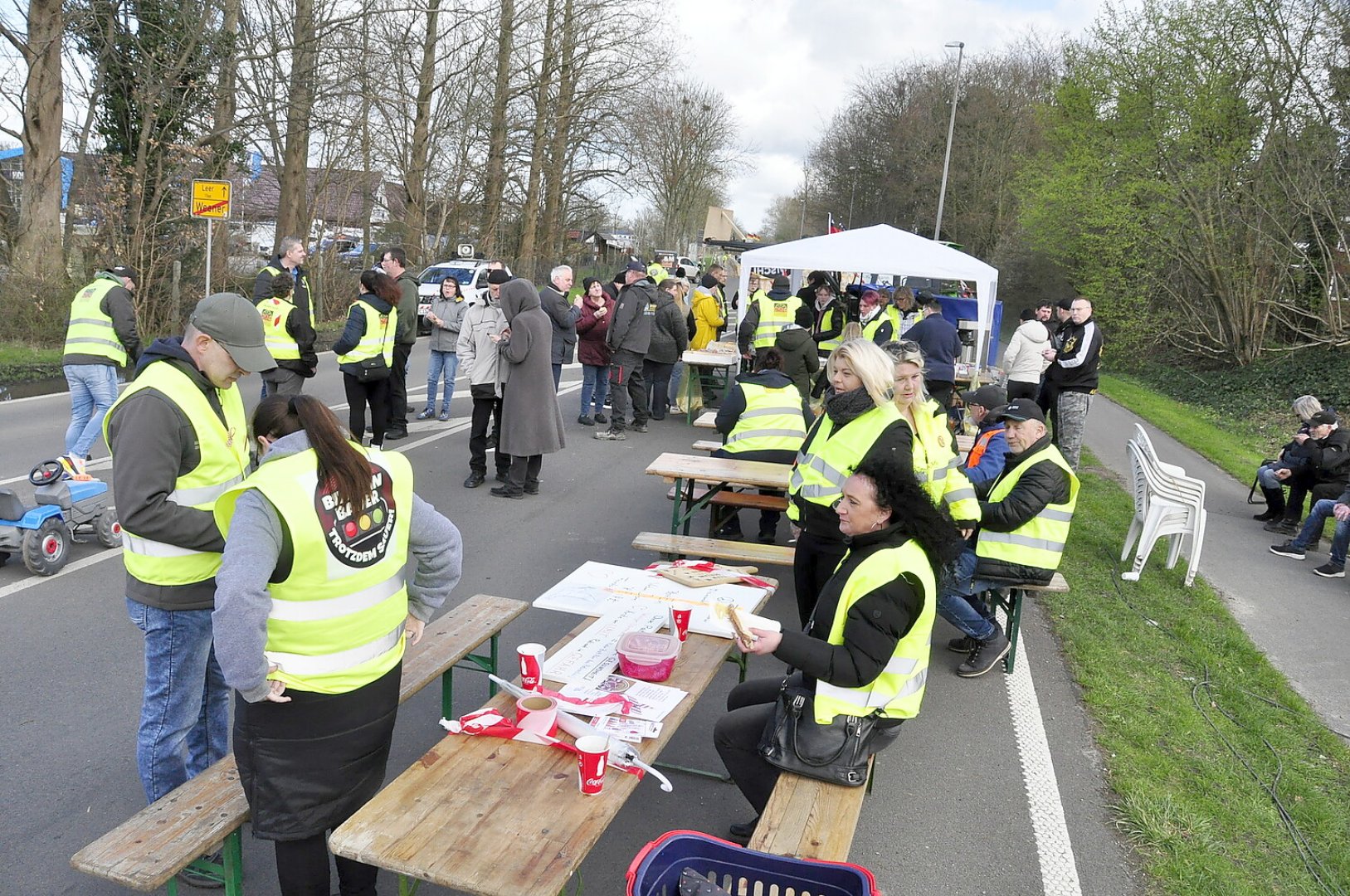 Protest in Weener - Bild 1