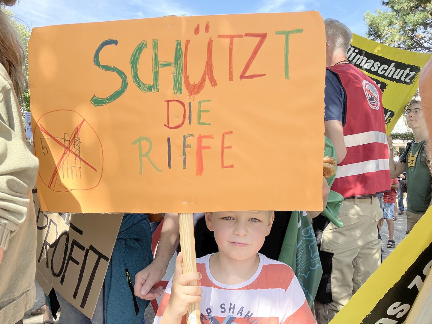 Demonstration auf Borkum gegen Erdgasprojekt  - Bild 4
