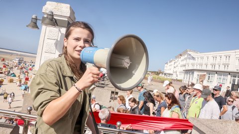 Demonstration auf Borkum gegen Erdgasprojekt  - Bild 20