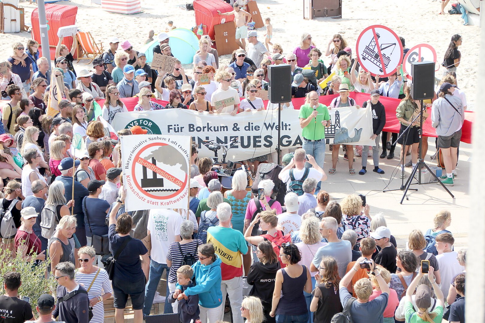 Demonstration auf Borkum gegen Erdgasprojekt  - Bild 22
