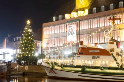Weihnachtliche Stimmung am Emder Delft - Bild 3