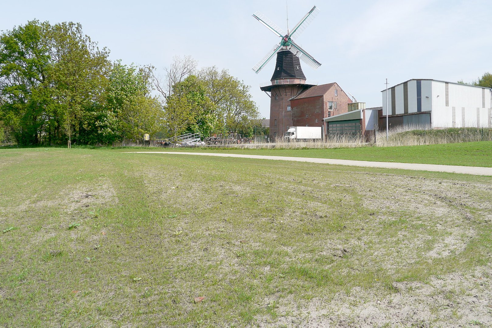 Im Naherholungsgebiet sprießt der Rasen schon - Bild 1