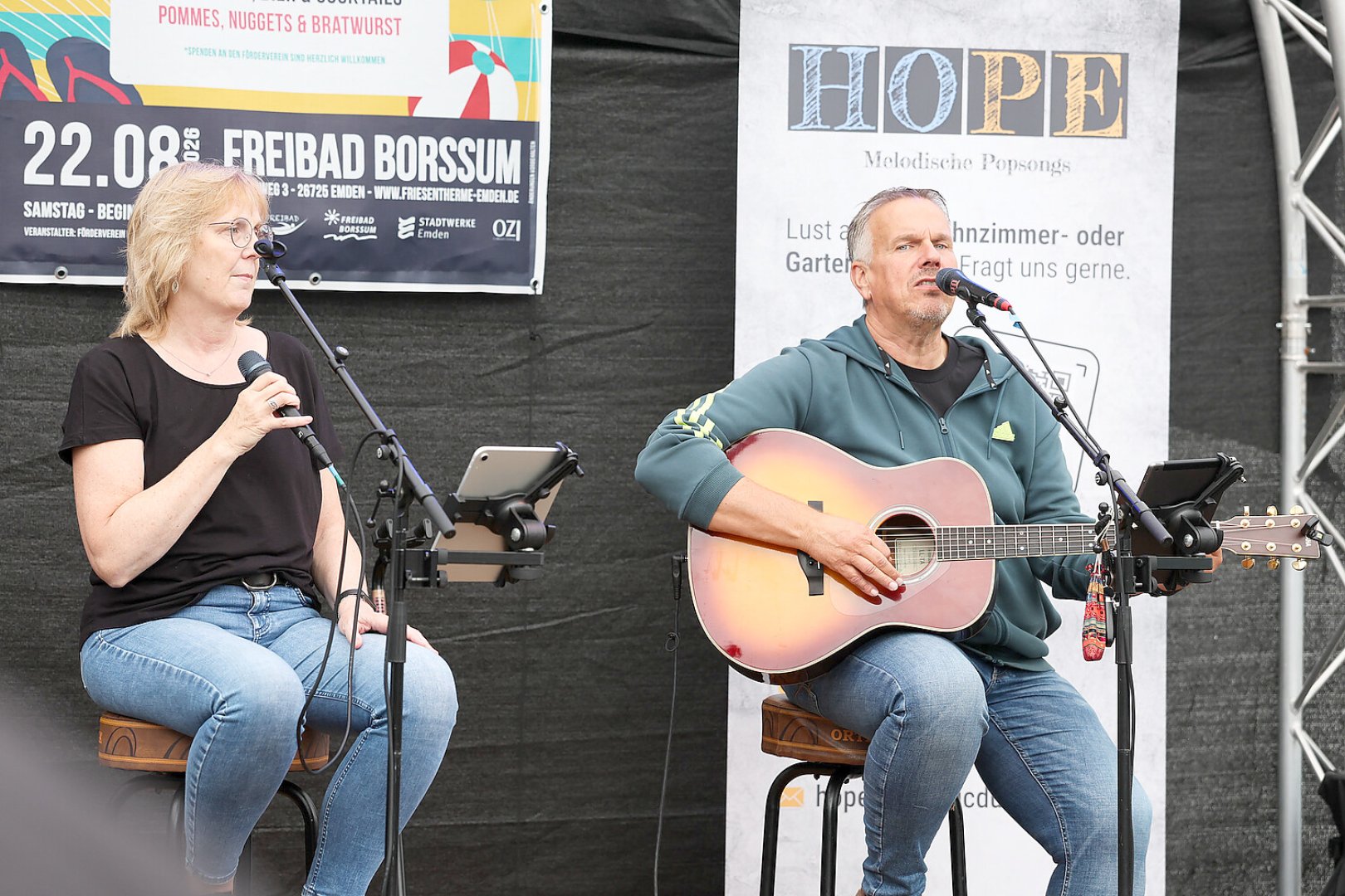 Frühschoppen beim Freibad Borssum - Bild 1