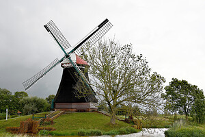 Die Wasserschöpfmühle Wynhamster Kolk ist eine der letzten ihrer Art in der Region. Bilder: Stromann