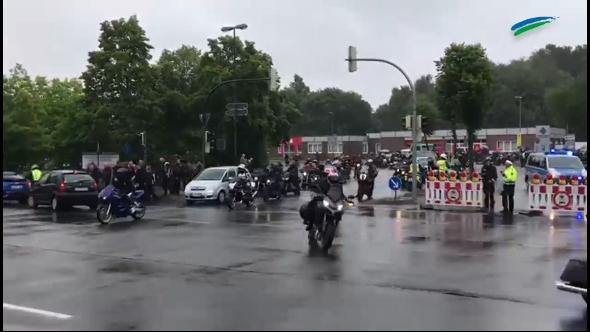 Biker-Demo in Papenburg