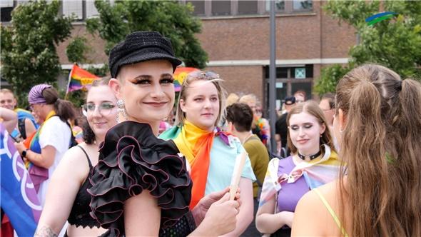 VOID Strandtasche (1-tlg), Love Pride People Fahnen Menschen Feier