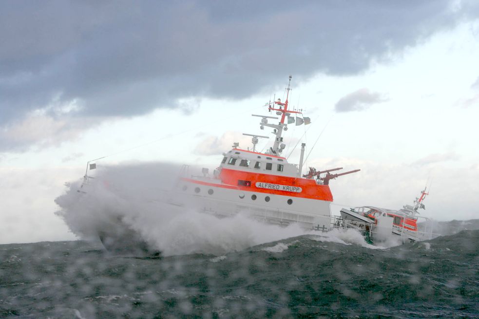 Der Seenotrettungskreuzer „Alfried Krupp“ war im Einsatz. Bild: Die Seenotretter – DGzRS