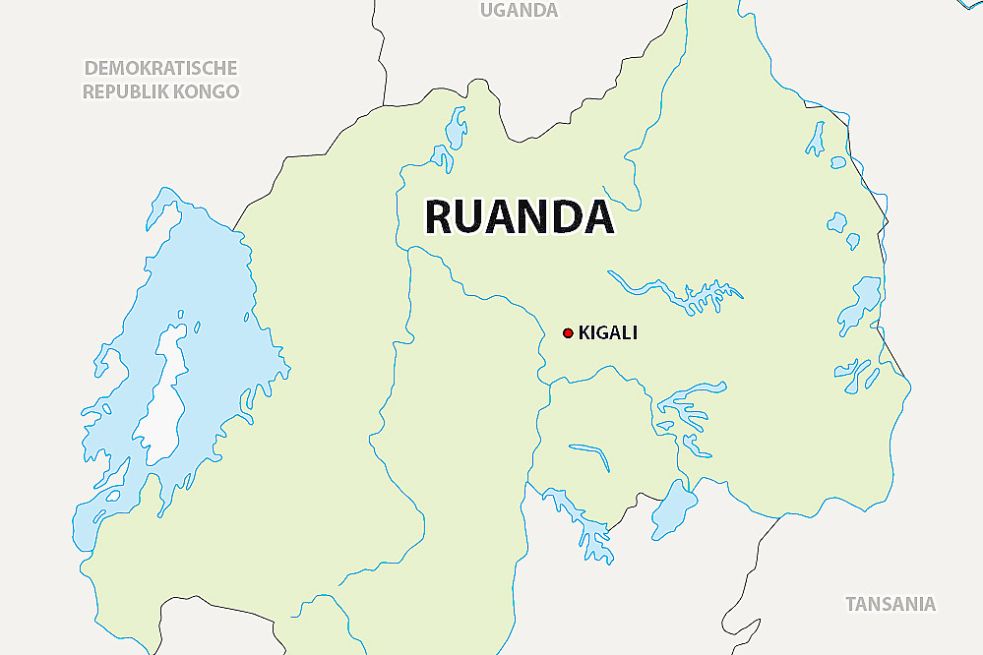 In Ruandas Hauptstadt Kigali ist die 100. Operation erfolgt, die der Verein Cornea Help Wiesmoor aus Spendengeldern bezahlt hat. Grafik: Fischer