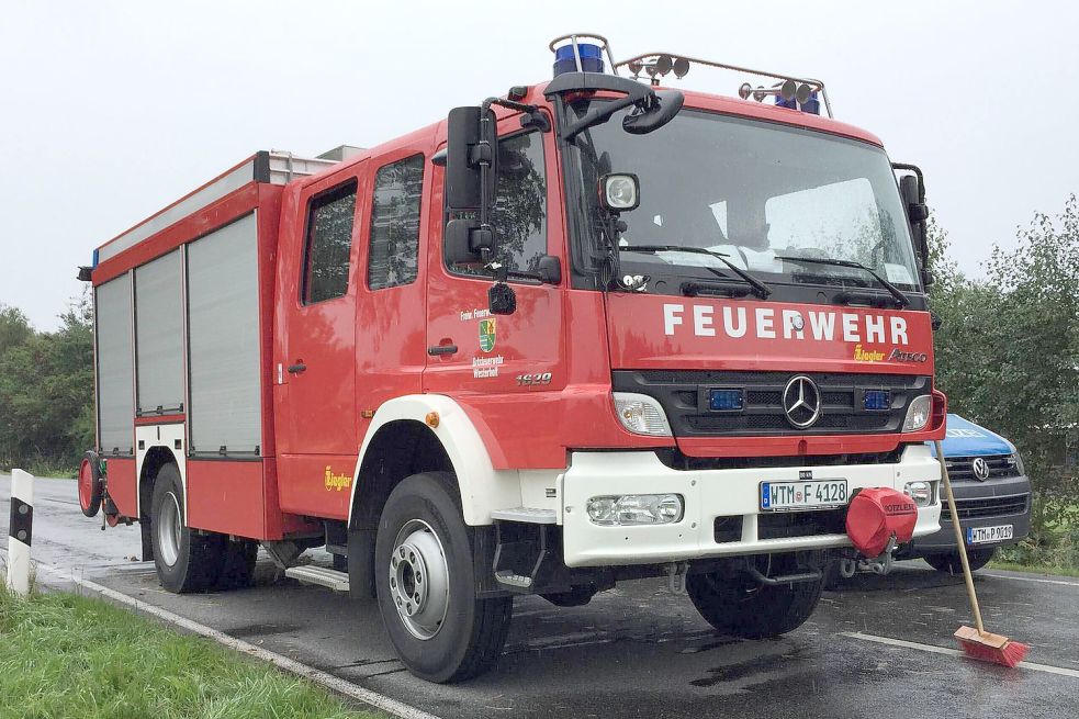 Die Feuerwehr war vor Ort. Bild: Ulferts