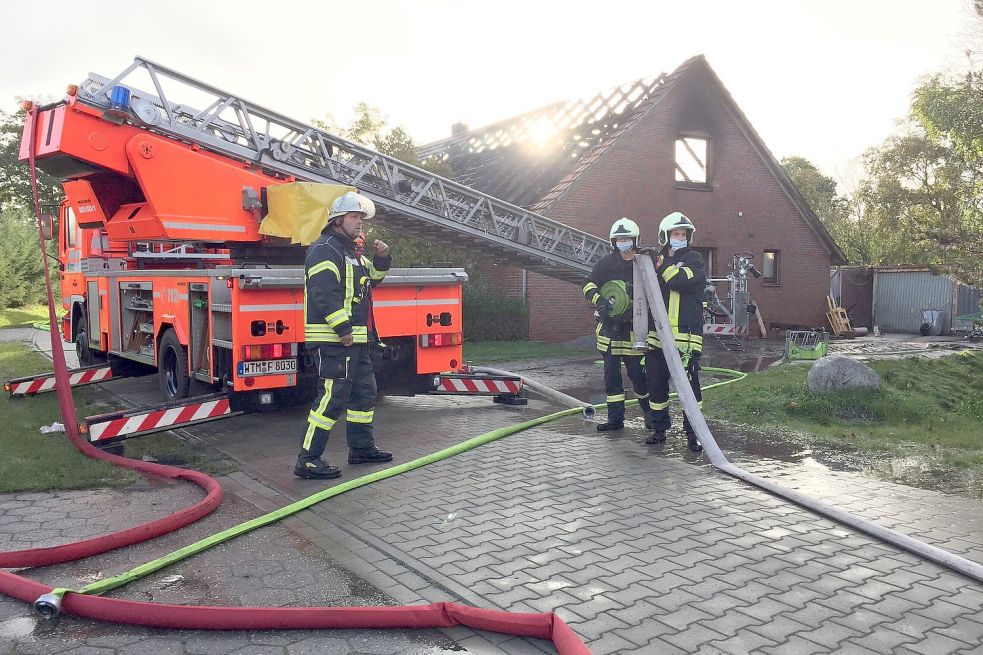 Gegen 16 Uhr wurden die Einsatzkräfte am Sonnabend alarmiert. Bild: Ulferts