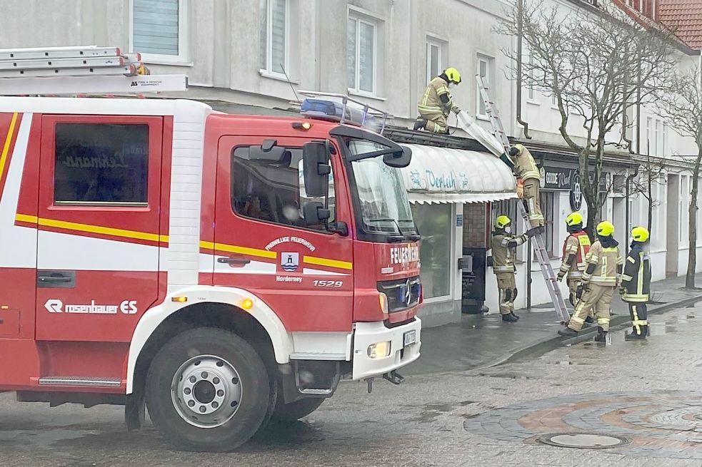Die Feuerwehr war auch auf Norderney im Einsatz. Bild: Feuerwehr