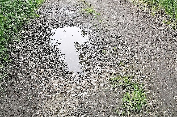Beispiel für den Zustand eines Radweges an der Grenze zu Moormerland. Foto: Bolinius