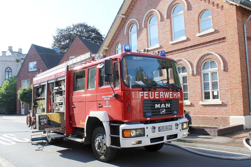 Die Feuerwehr Weener war vor Ort. Foto: Rand