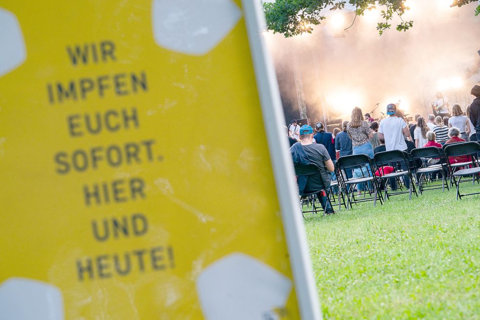 Impfangebot bei einem Open-Air-Festival in Bayern. Foto: Armer/dpa