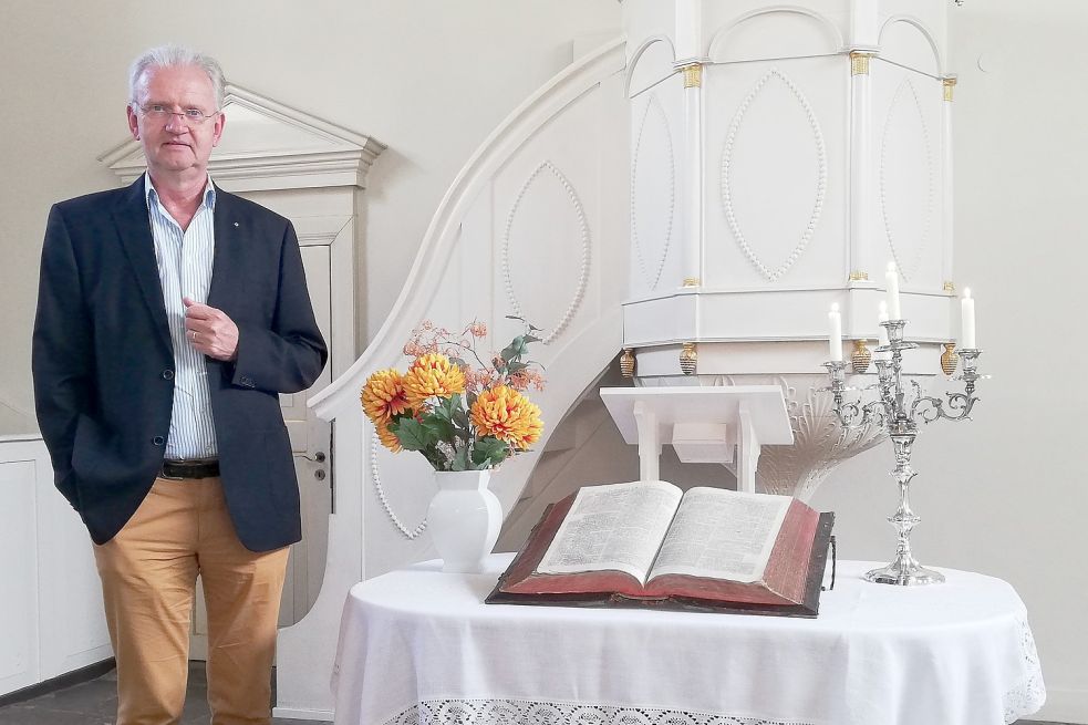 In der Mennonitenkirche in Leer hat Pastor Jan Lüken Schmid regelmäßig gepredigt. Foto: Kraft