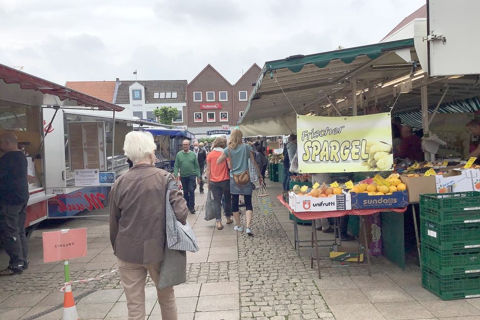 Der Wochenmarkt war während der Zeit des Lockdowns ein Publikumsmagnet. Foto: Archiv/Boschbach