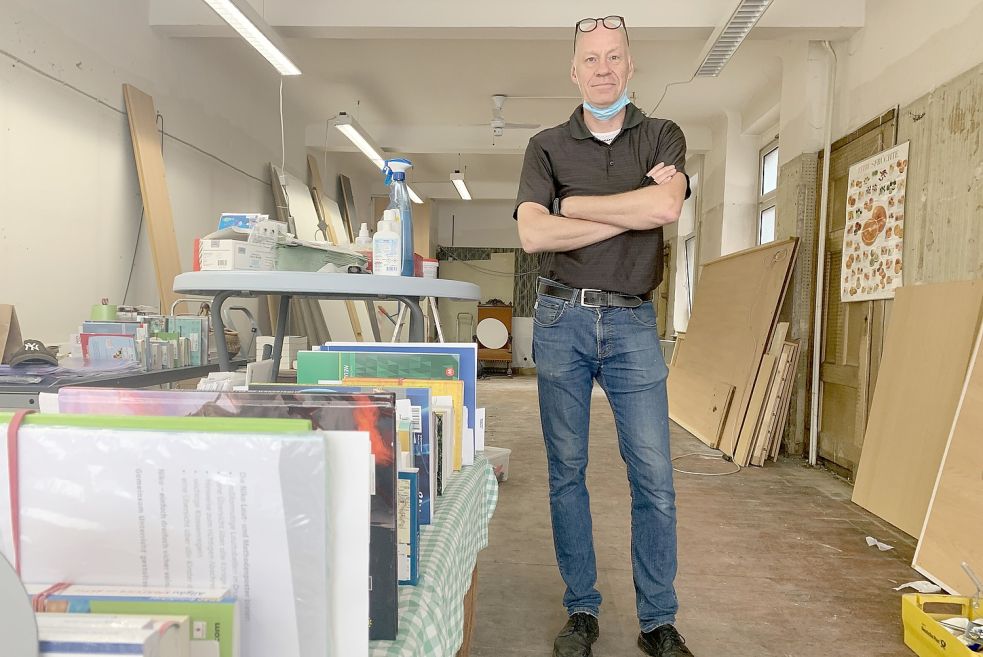 Jörg Drescher ist Inhaber der Buchhandlung Oelrich&Drescher, mit der er nun  umzieht. Fotos: Polat