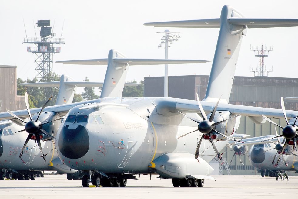 Das letzte Flugzeug, das in Niedersachsen Treibstoff abgelassen hat, war ein Airbus A400M der Luftwaffe. Symbolfoto: Dittrich/DPA