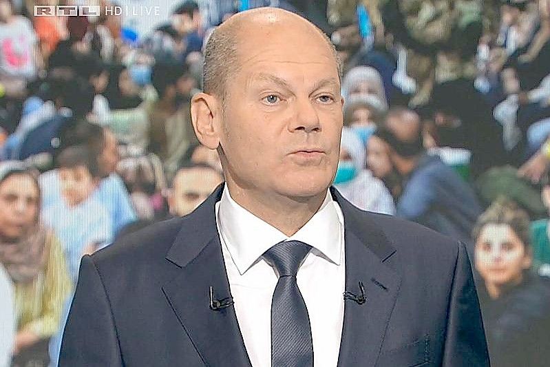 Olaf Scholz (SPD): „Ich bin dafür, dass wir unser Steuersystem etwas besser austarieren, indem Leute, die in meiner Einkommenskategorie oder da drüber liegen, etwas mehr zahlen (...).“. Foto: --/RTL/dpa