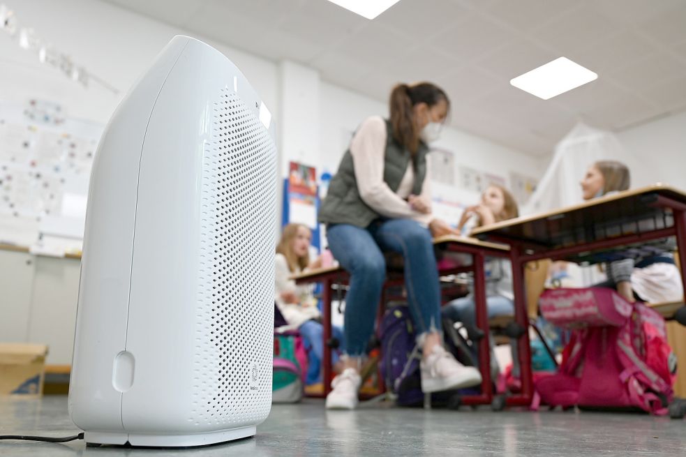 Luftfilter kommen in Wiesmoors Schulen bislang nur vereinzelt zum Einsatz. Foto: Dedert/DPA