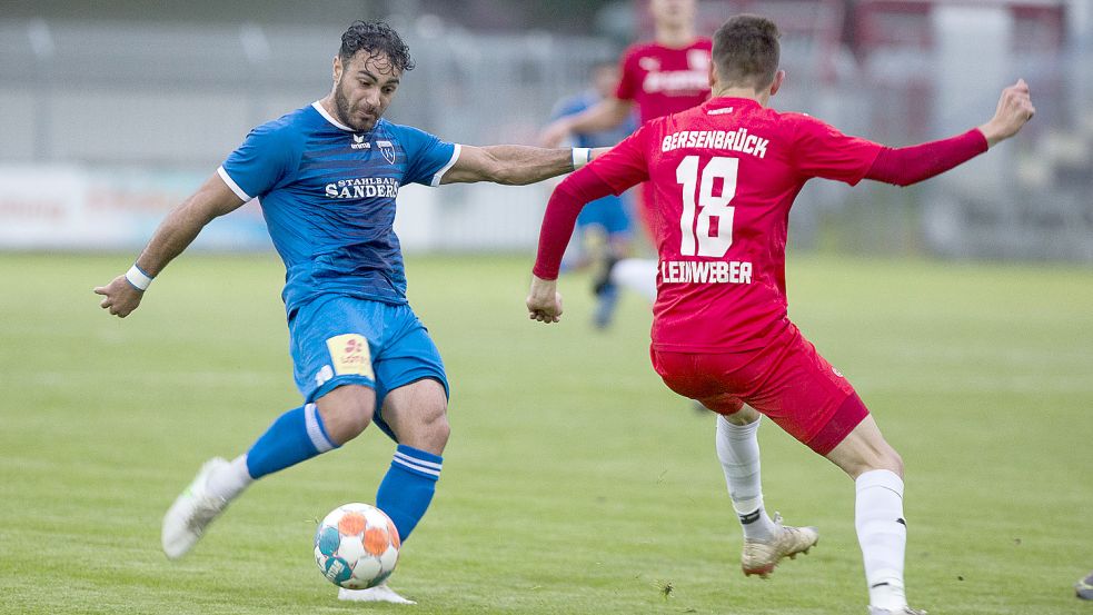 Nikky Goguadze (links) erzielte in der zweiten Hälfte das goldene Tor. Foto: Doden