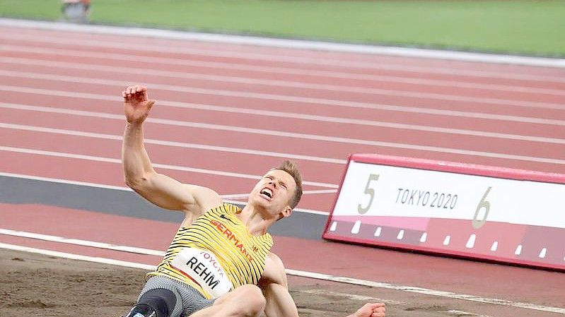 Markus Rehm holte die Goldmedaille im Weitsprung. Foto: Karl-Josef Hildenbrand/dpa