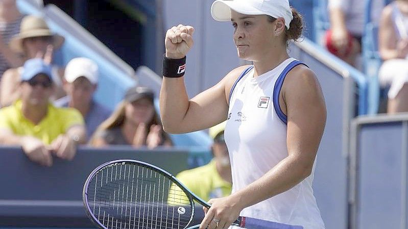 Ashleigh Barty erreichte bei den US Open die nächste Runde. Foto: Darron Cummings/AP/dpa