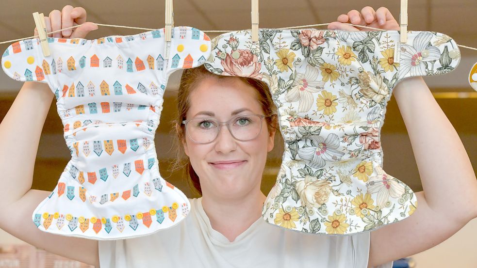 Vanessa Gehrmann will nicht nur umweltfreundliche, sondern auch schöne Windeln produzieren. Fotos: Ortgies