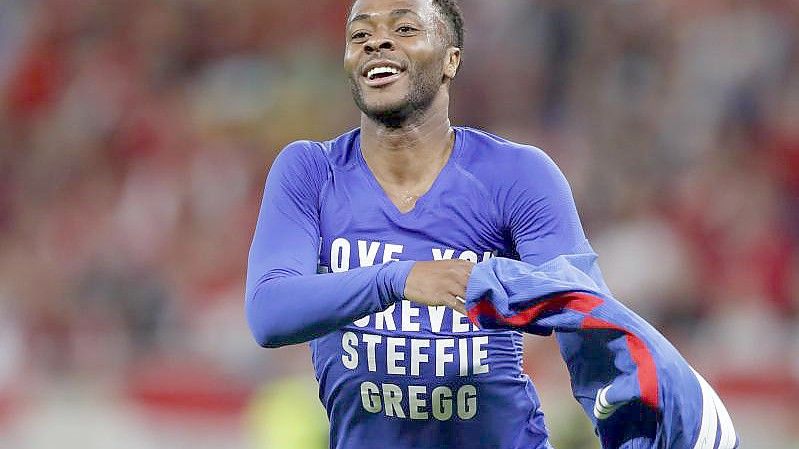 Raheem Sterling traf für England in Budapest. Foto: Laszlo Balogh/AP/dpa