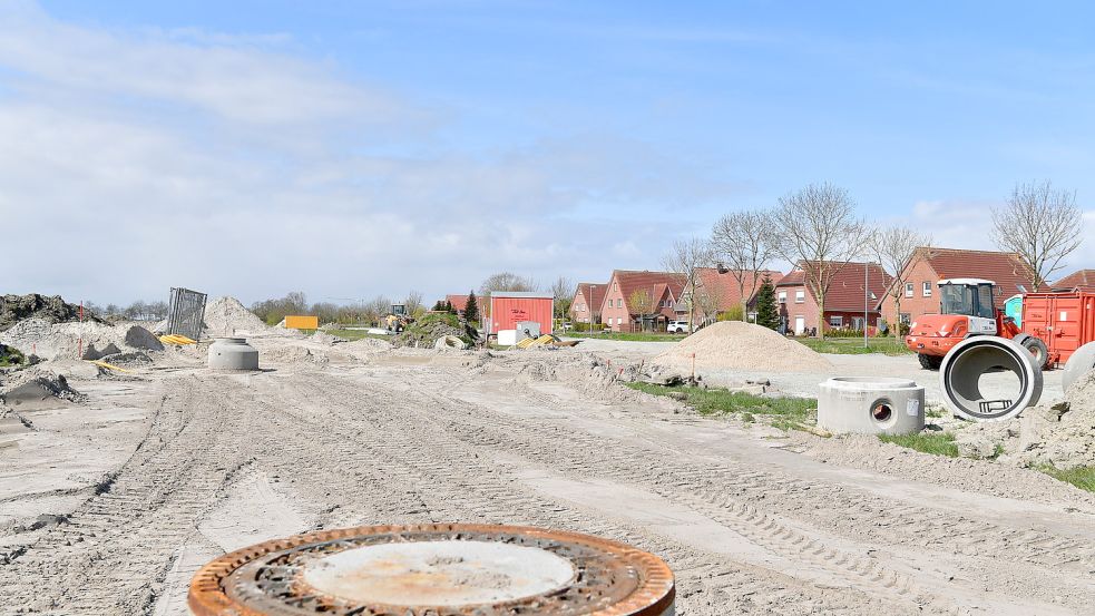 Im Baugebiet „Grachten II“ in Greetsiel gibt es auch vergünstigte Bauplätze. Und um die Vergabe eben dieser Grundstücke gibt es Ärger in der Politik. Archivfoto: Wagenaar