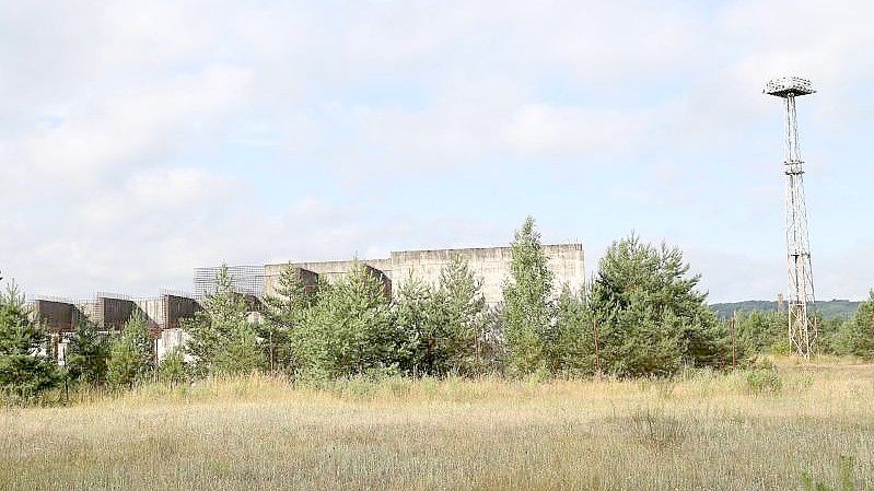 Die Bauruine von Polens einzigem Atomkraftwerk. Foto: Doris Heimann/dpa